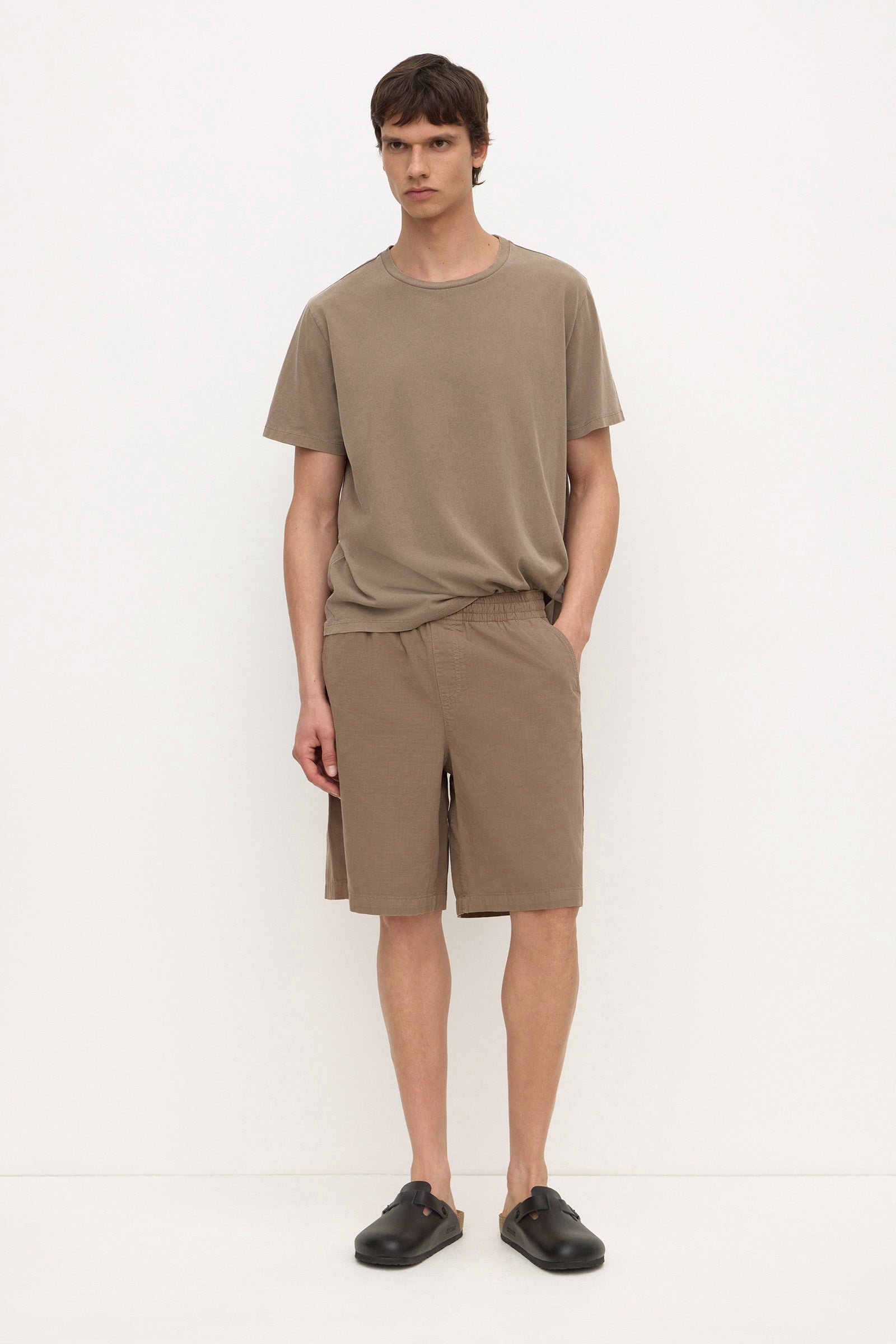 Assembly Label Wallace Ripstop Short in Dark Sand