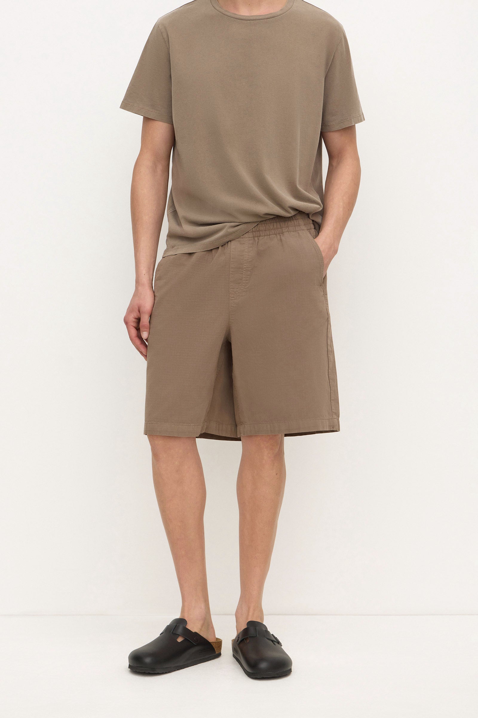 Assembly Label Wallace Ripstop Short in Dark Sand
