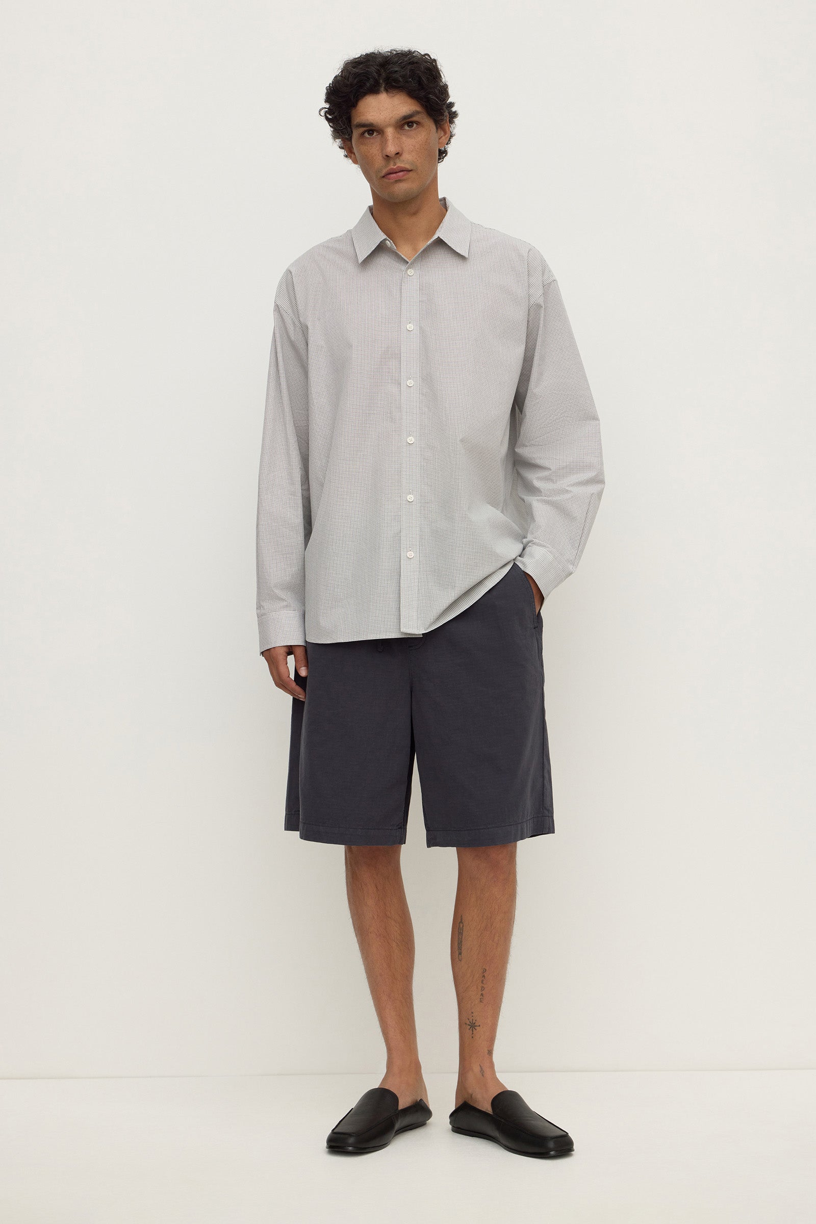 Assembly Label Wallace Ripstop Short in Washed Navy