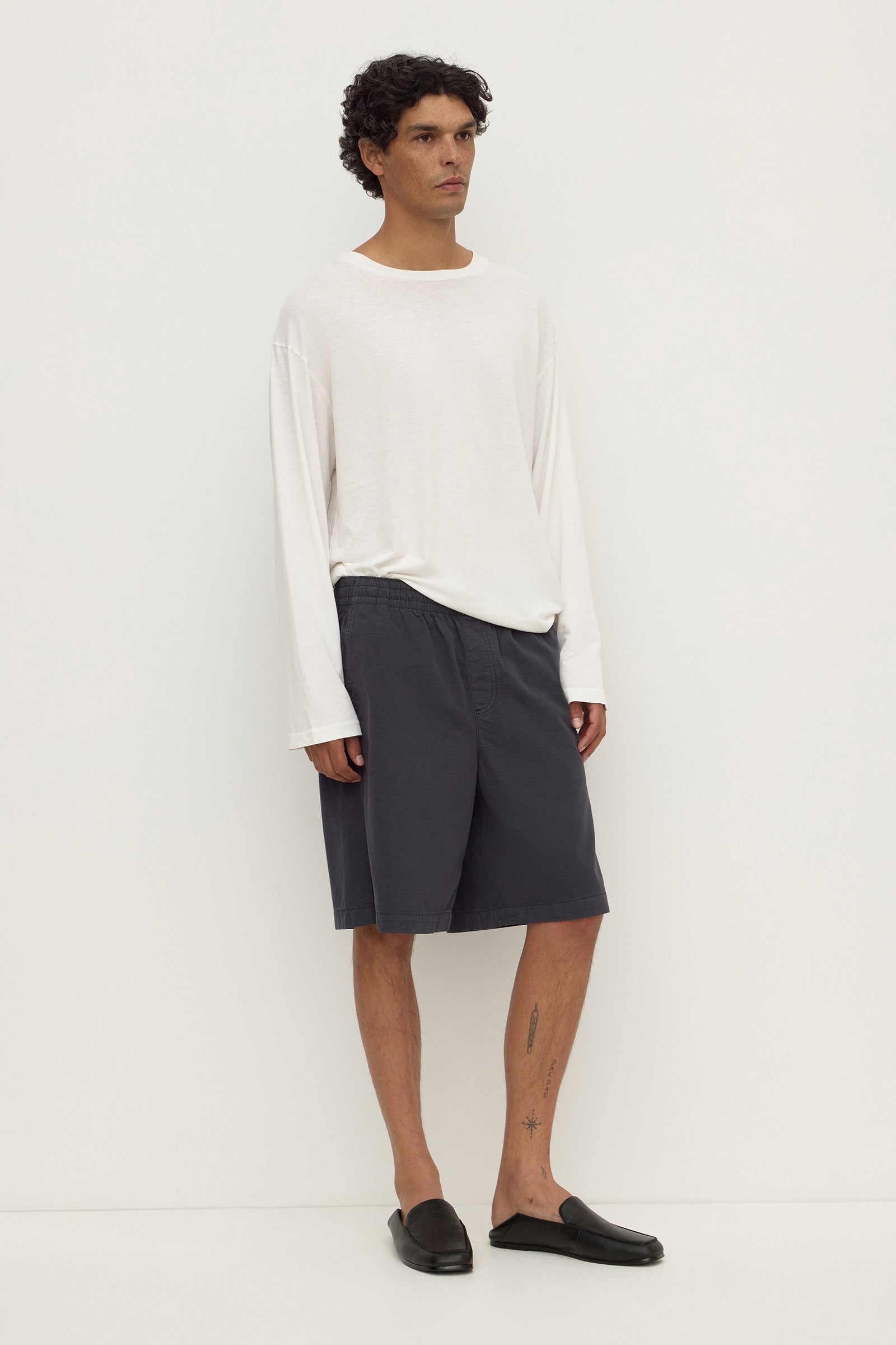 Assembly Label Wallace Ripstop Short in Washed Navy