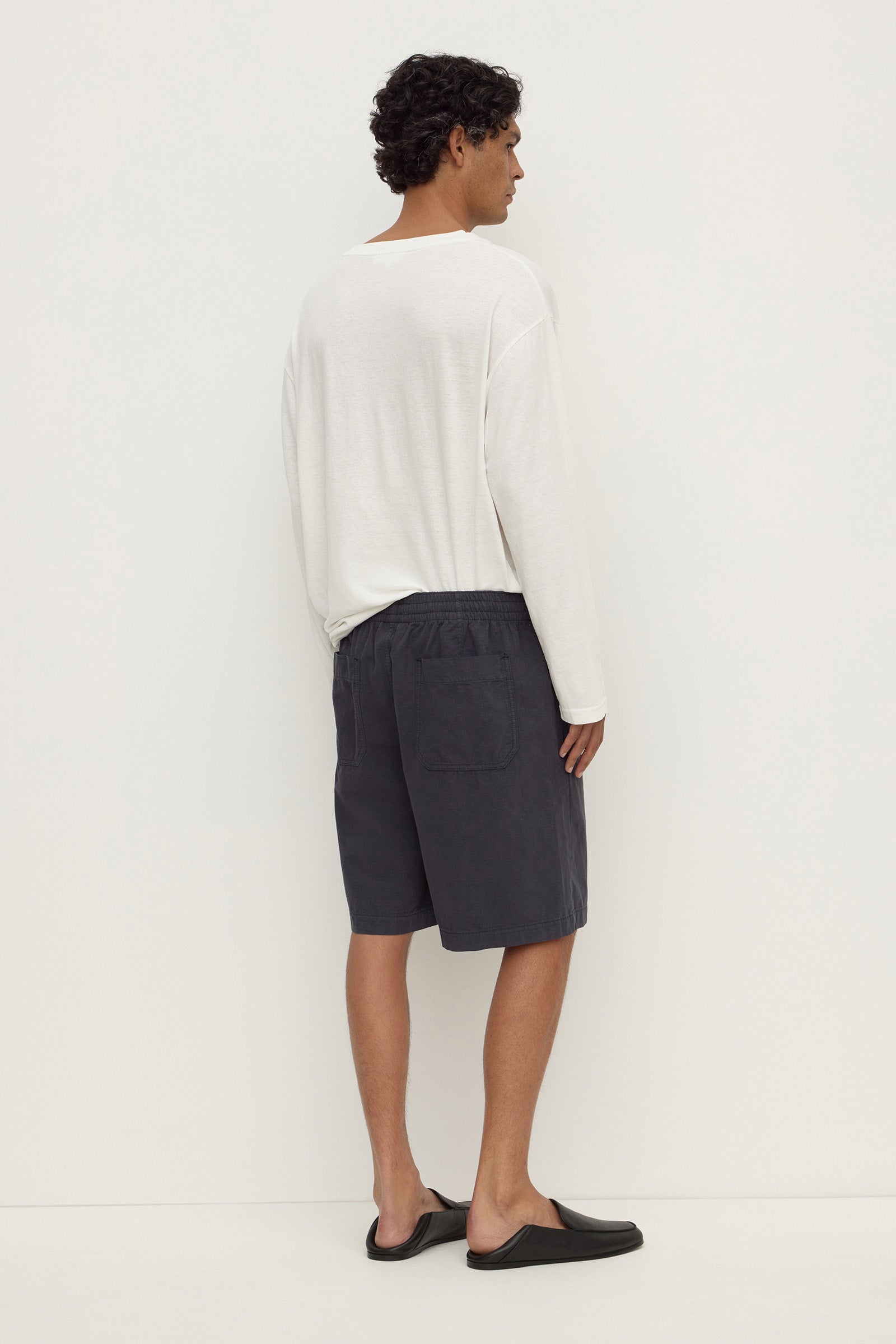 Assembly Label Wallace Ripstop Short in Washed Navy