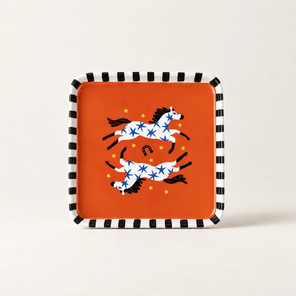 A Dopo Ceramic Tray | Horse
