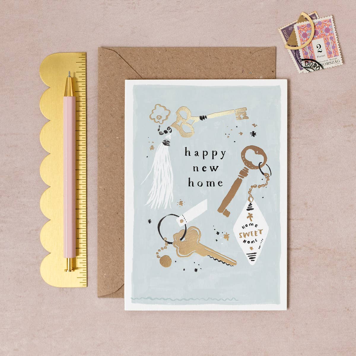 Keys New Home Card | Housewarming Card | New House Card