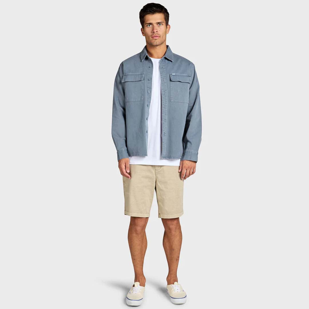 Essential Overshirt | Graphite Blue