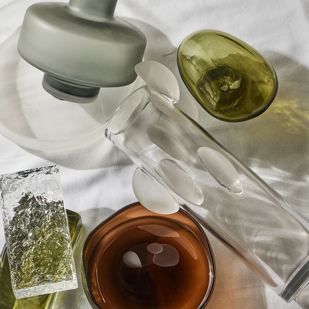 Bernard Glass Brick Sculpture | Green