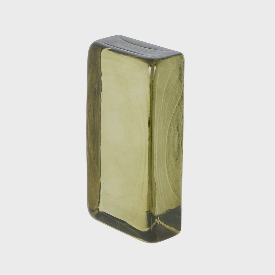 Bernard Glass Brick Sculpture | Green