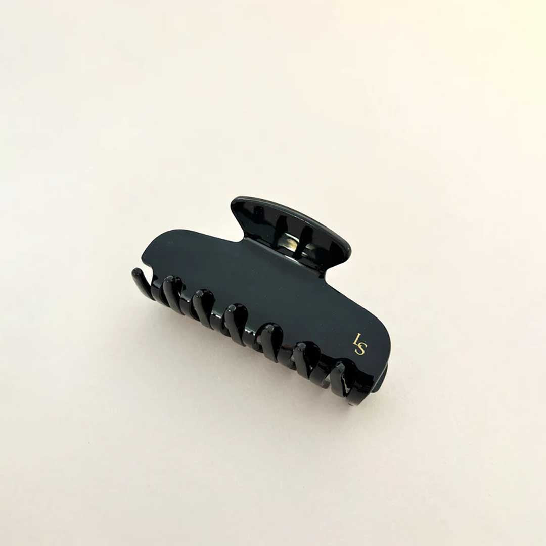 L&S Logo Petit Hair Claw Clip | Black