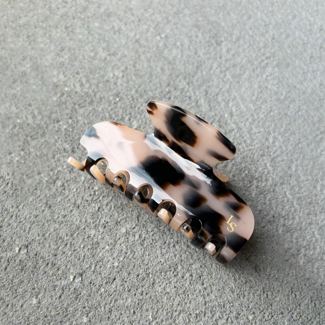 L&S Logo Petit Hair Claw Clips | Tort