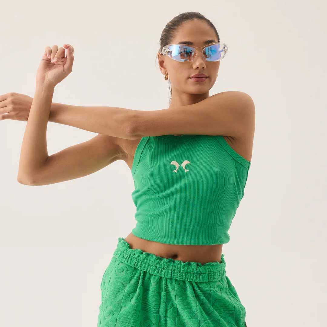 Dolphine Tank | Tropical Green