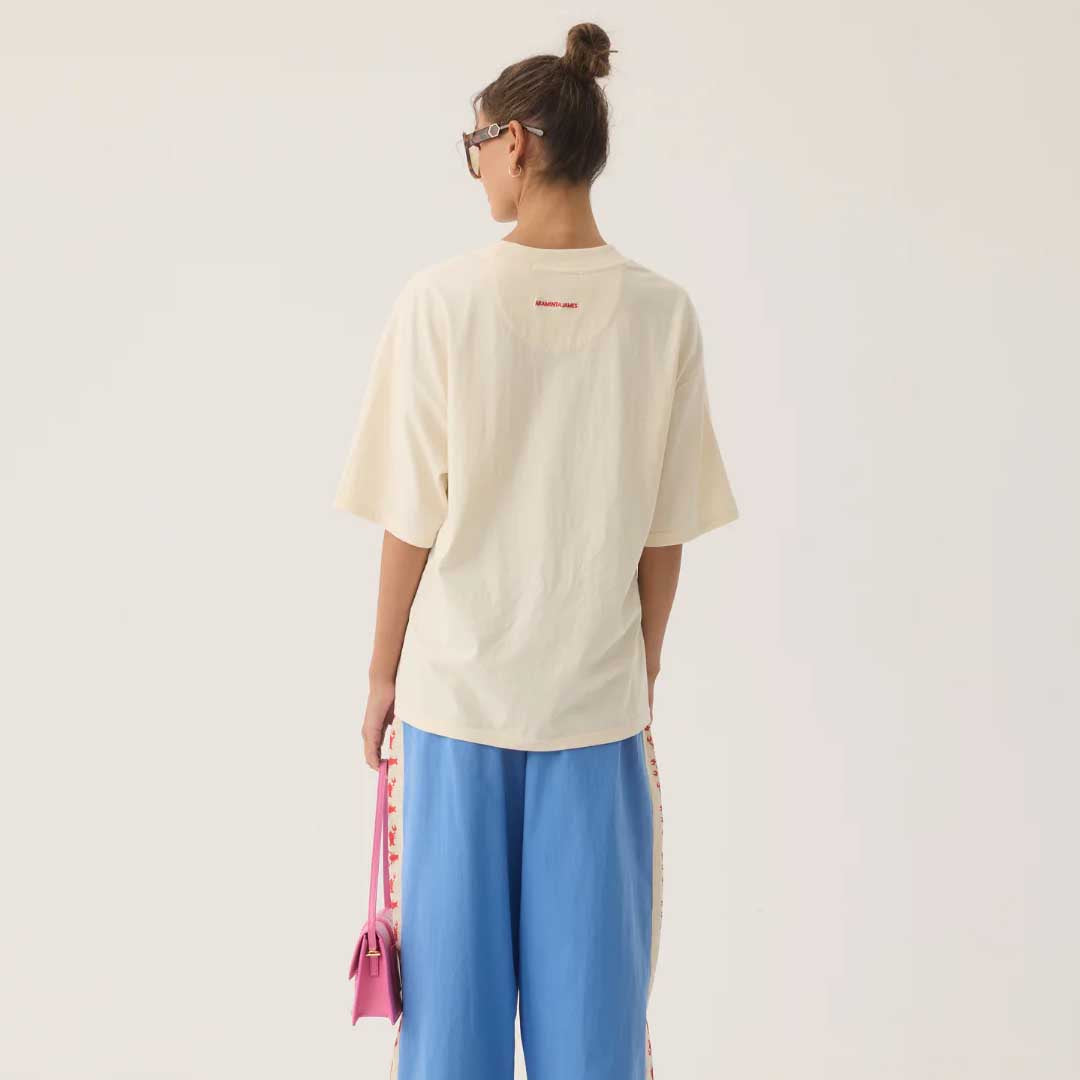 Lobster Oversized Tee | Natural