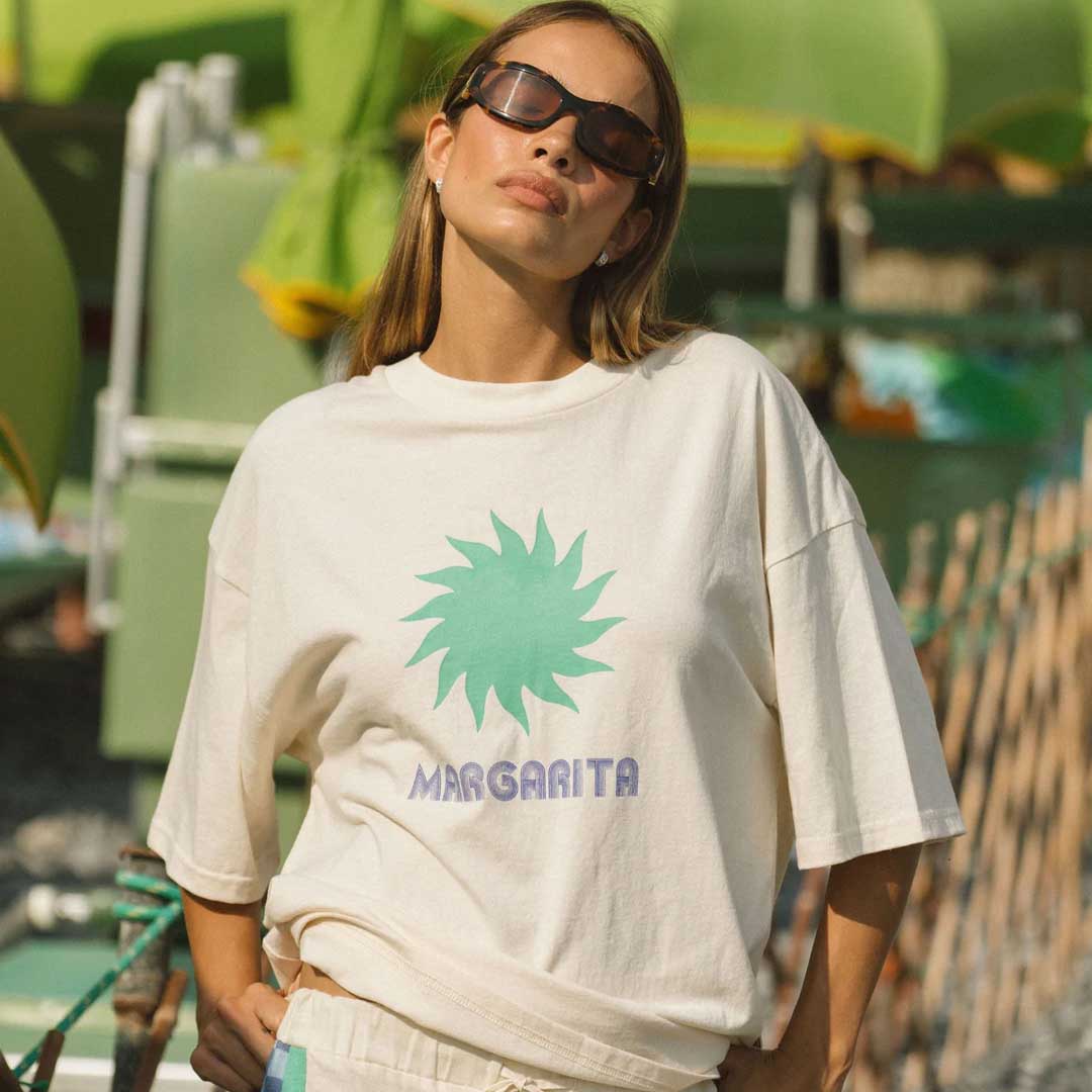 Margarita Oversized Tee | Natural