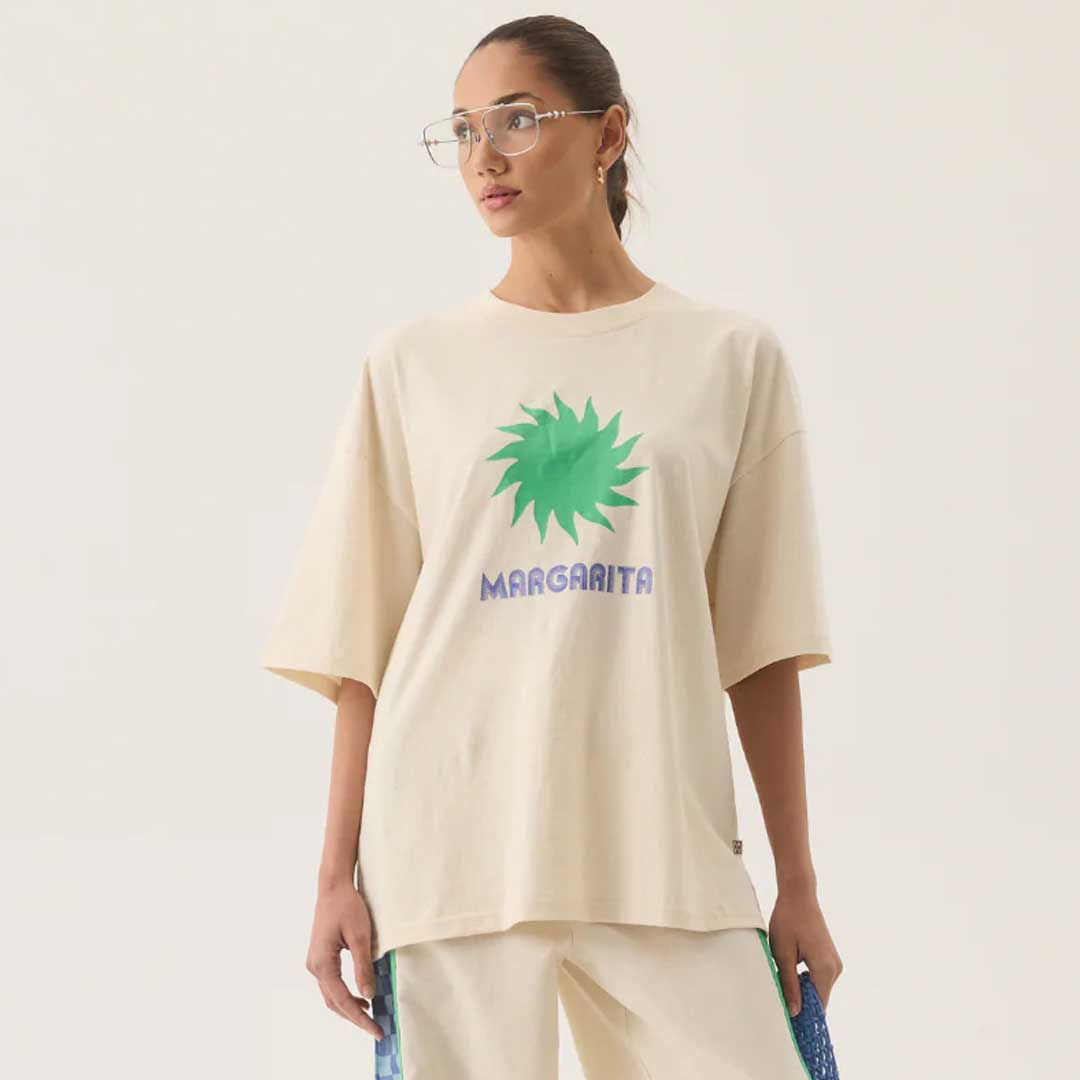 Margarita Oversized Tee | Natural