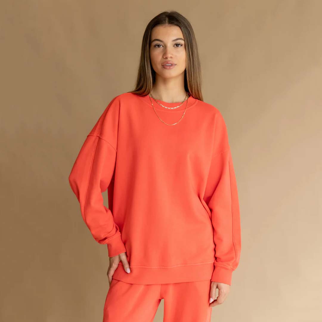 OUI SWEATSHIRT | CORAL