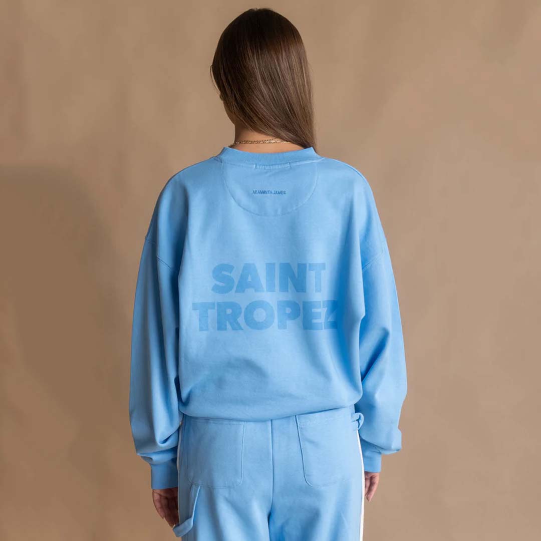 SAINT TROPEZ SWEATSHIRT | PERIWINKLE