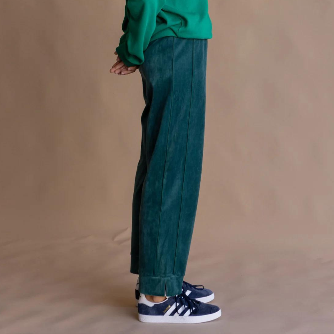 VELOUR PIPING PANT | IVY`