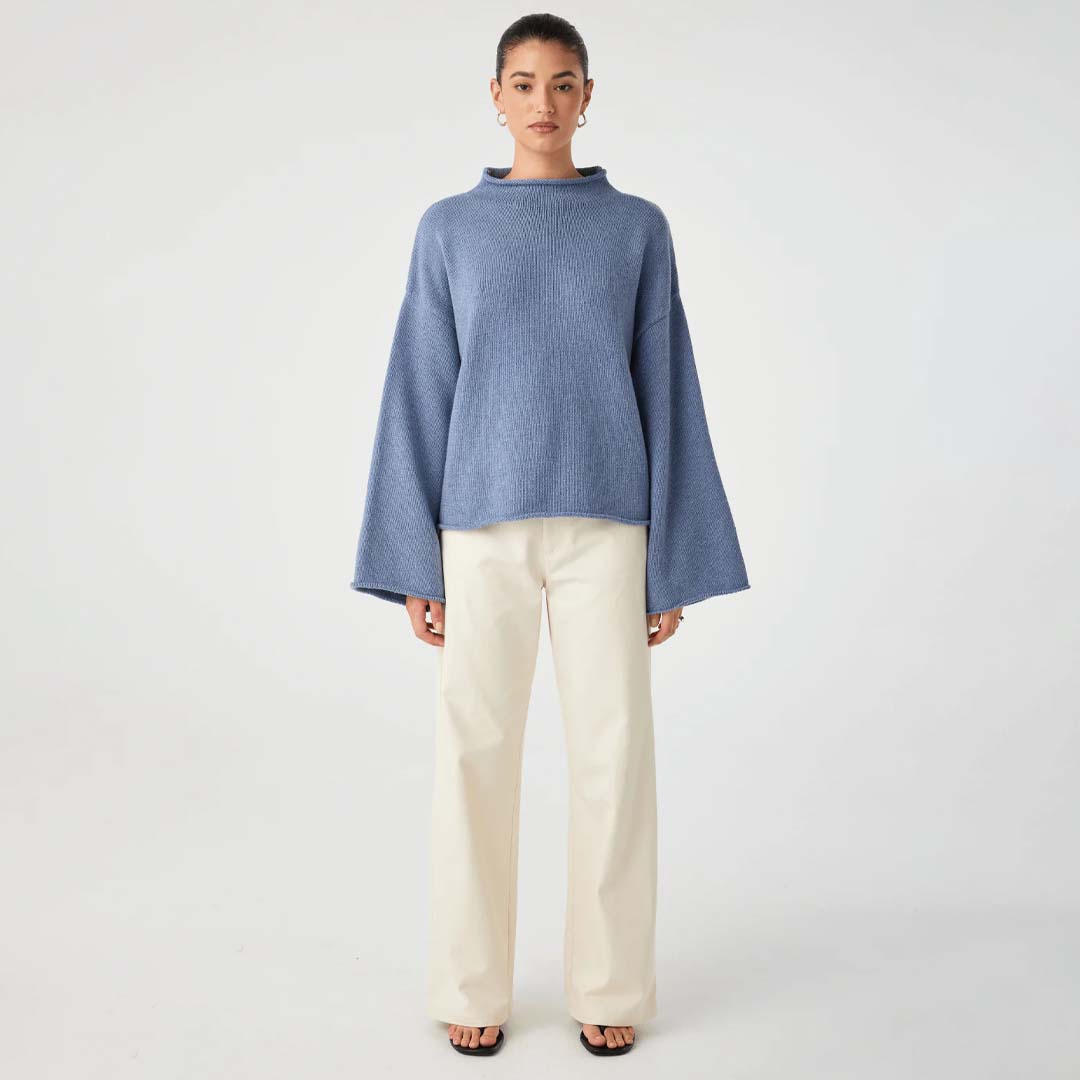 Maeve Sweater | Denim Blue