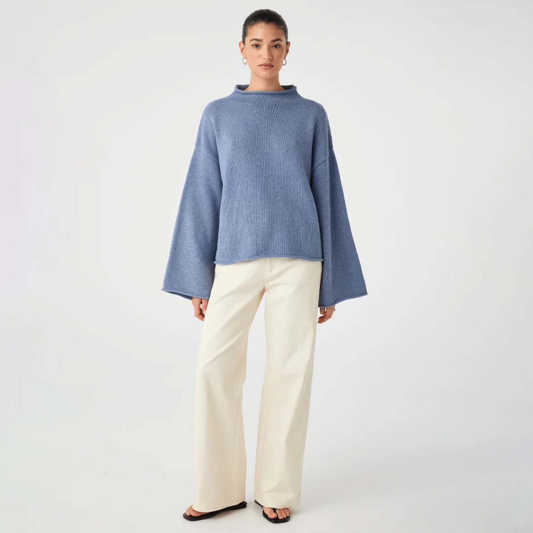Maeve Sweater | Denim Blue