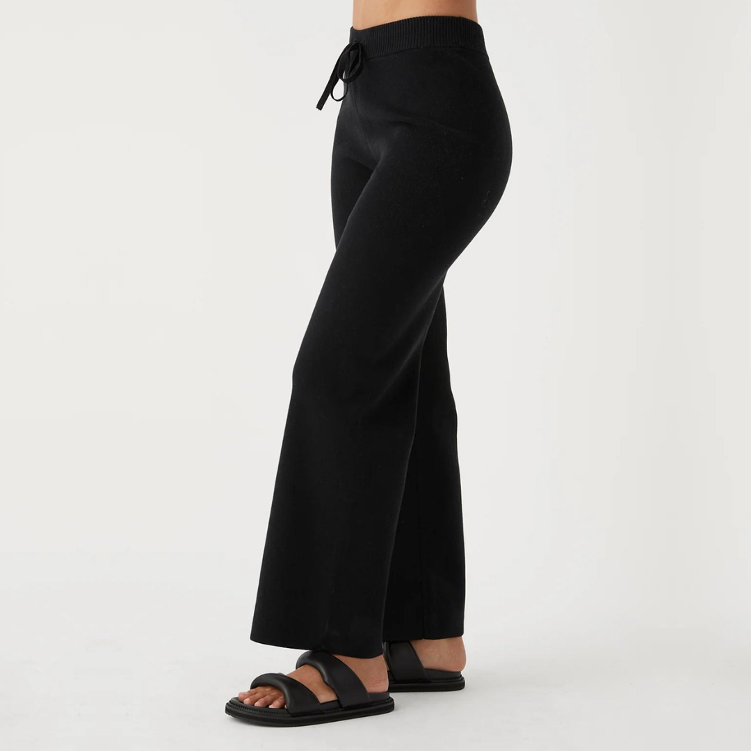 NOA ORGANIC KNIT PANTS | BLACK