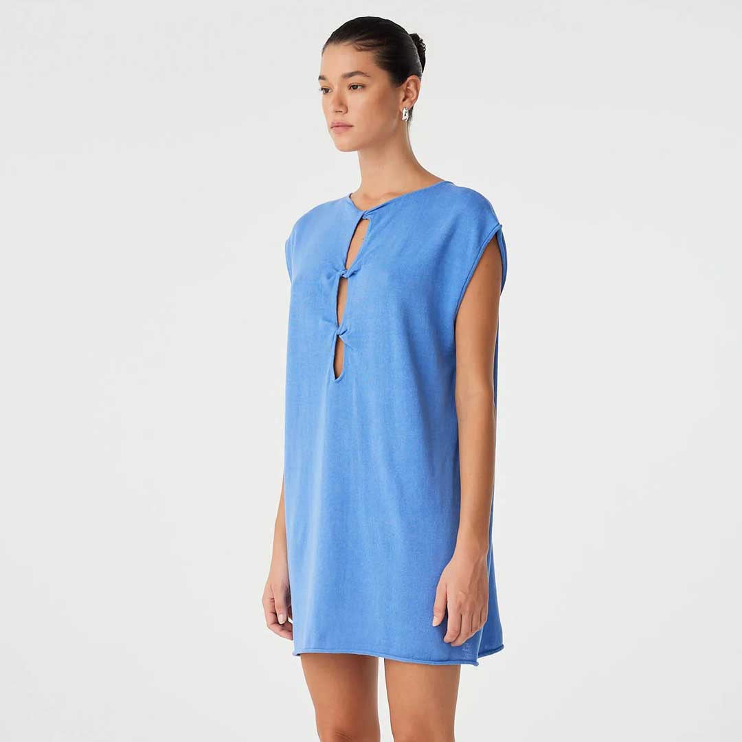 Pala Reversible Mini Dress | Pacific Blue