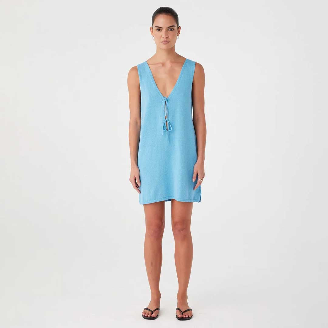 Poppy Mini Dress | Cyan