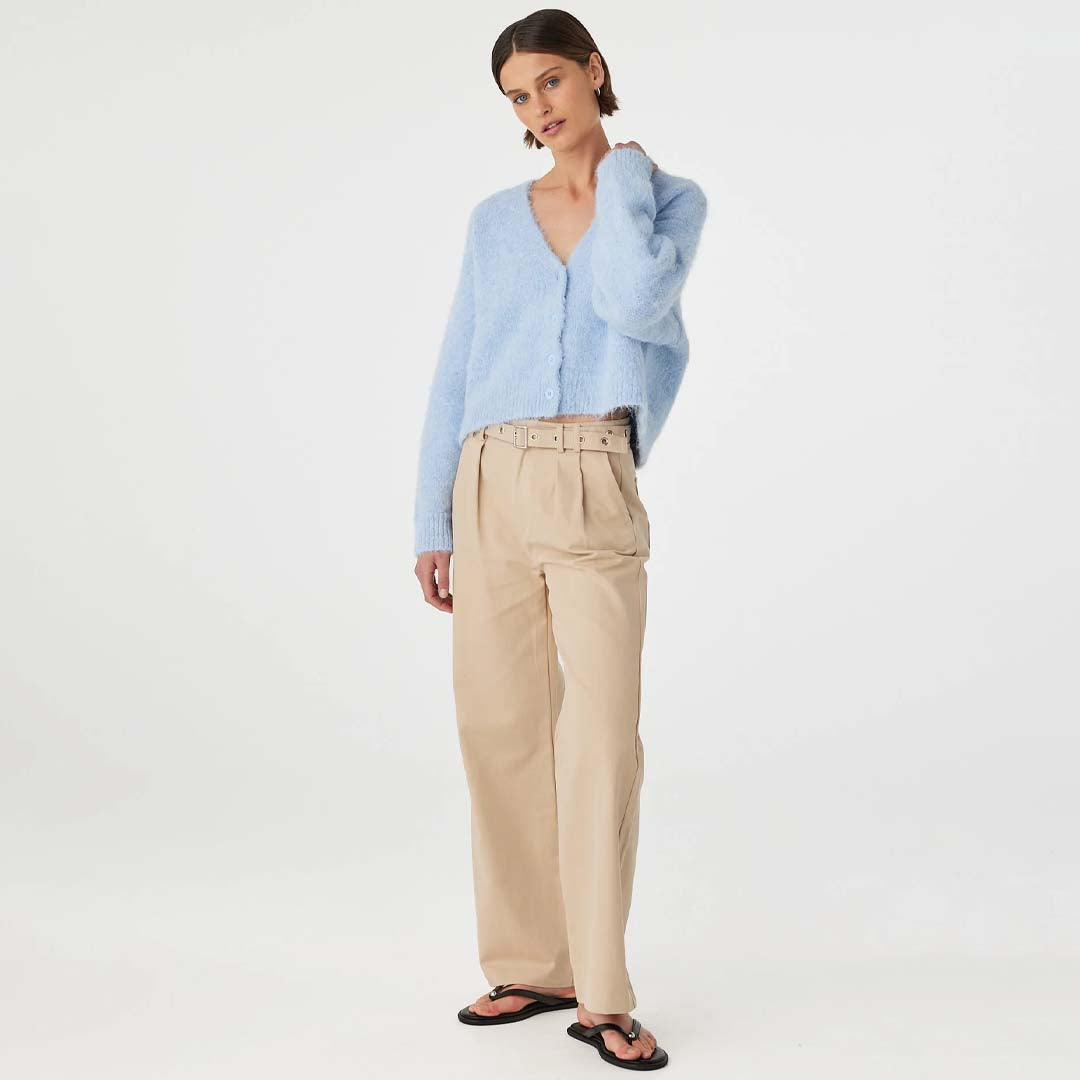 Liora Fluffy Cardigan | Sky
