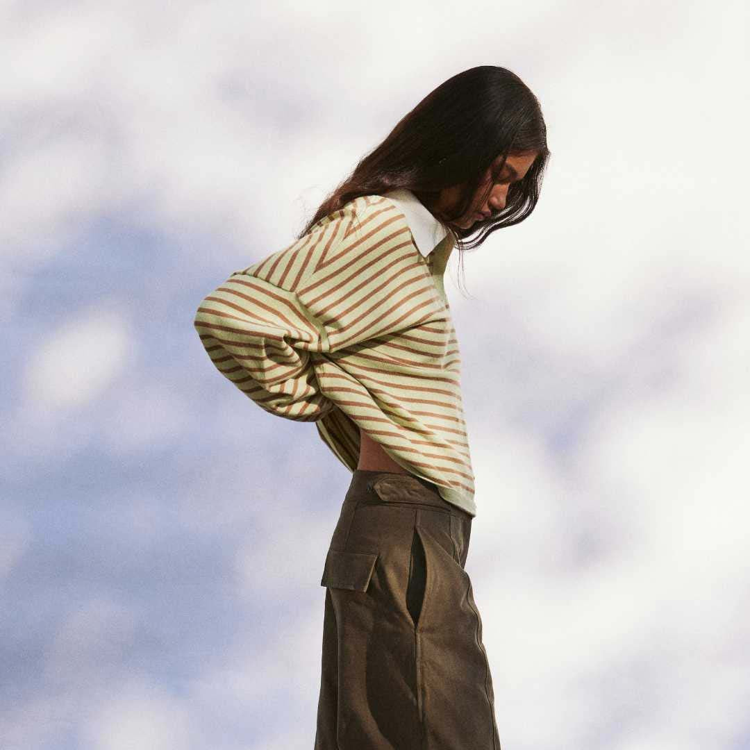 Rayne knit Jersey | Celery & Pecan