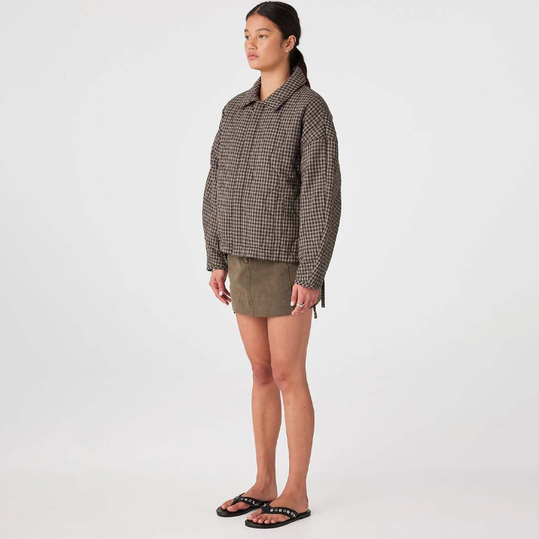 Matteo Jacket | Espresso Check
