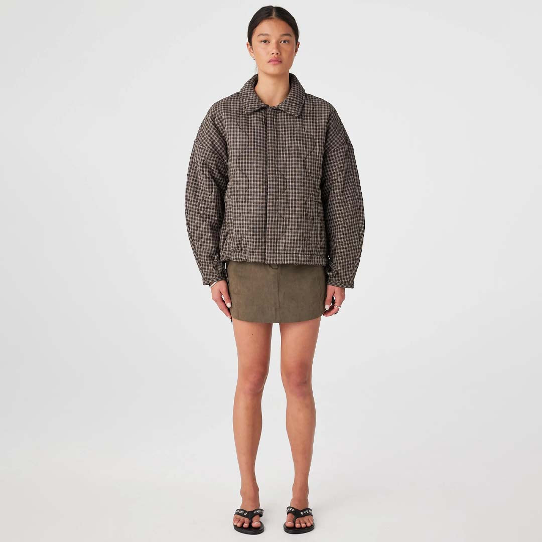 Matteo Jacket | Espresso Check