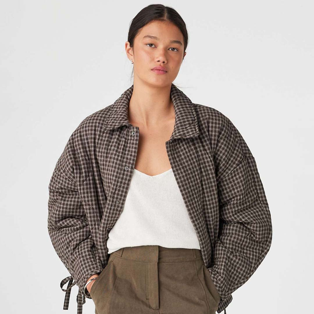 Matteo Jacket | Espresso Check