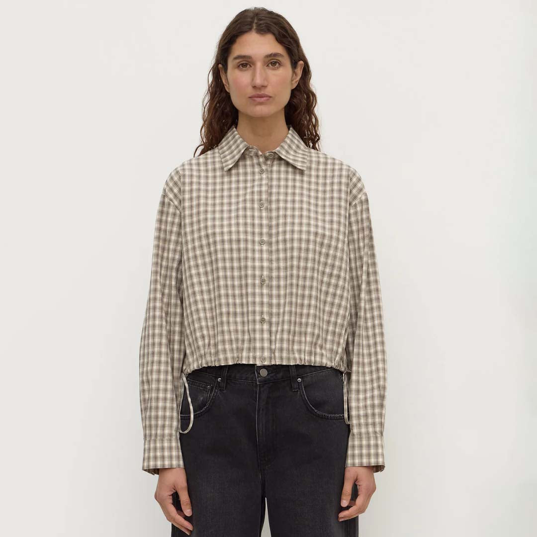 Eddie Check Shirt | White Grey