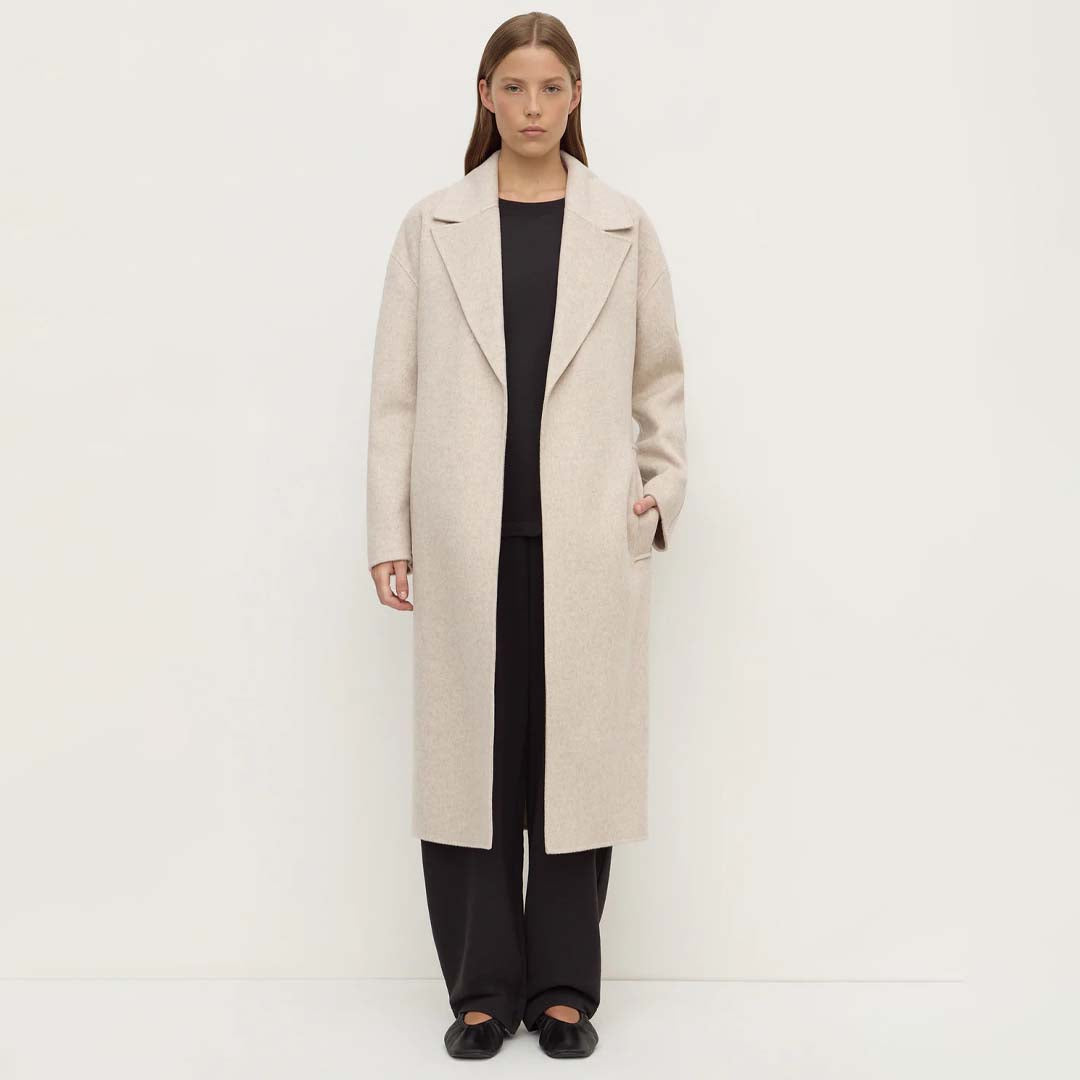 Ivy Wool Coat | Oat Marle