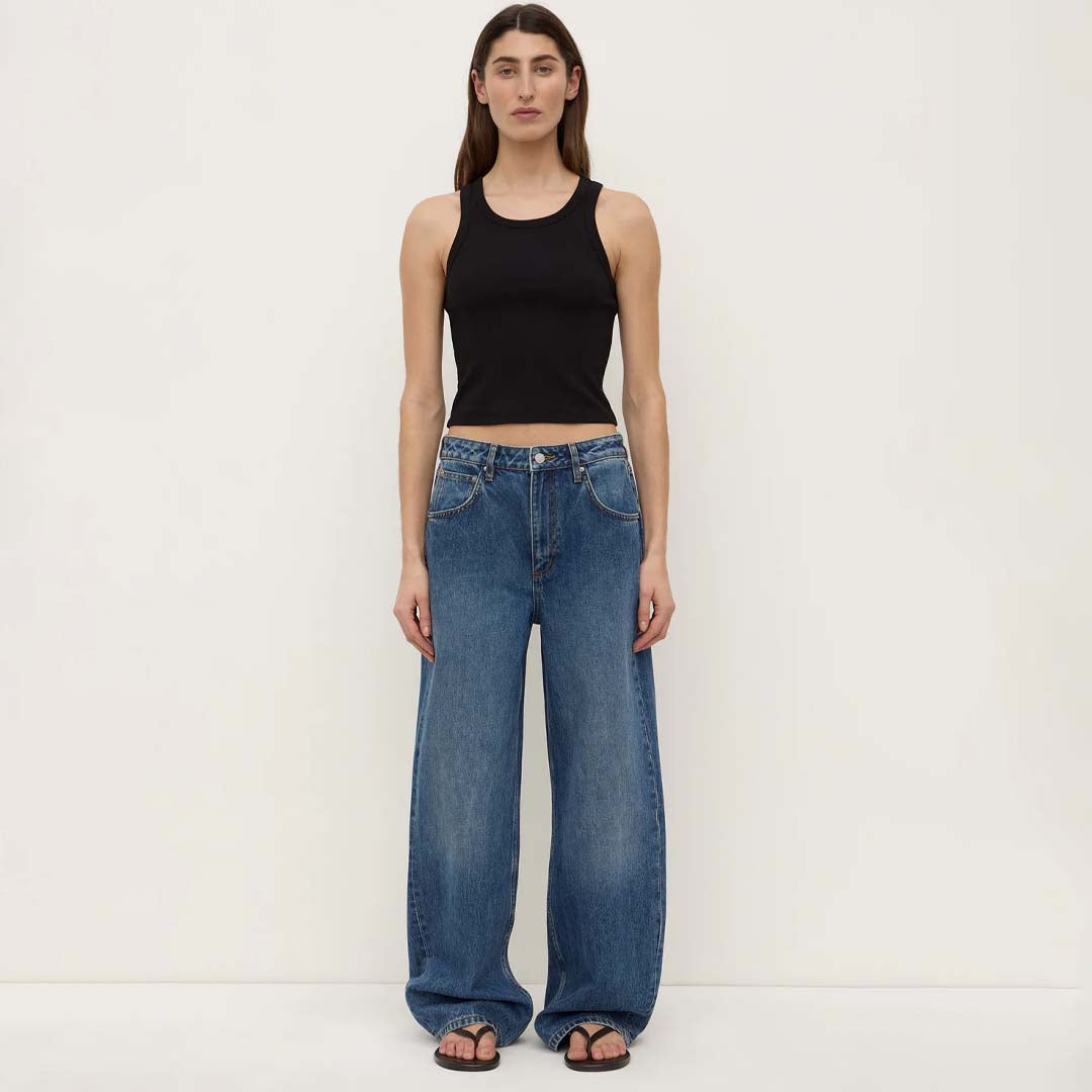 Low Curve Mid Rise Jean | Mid Blue