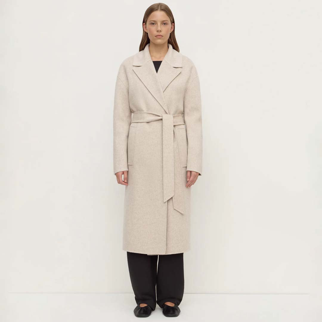 Ivy Wool Coat | Oat Marle