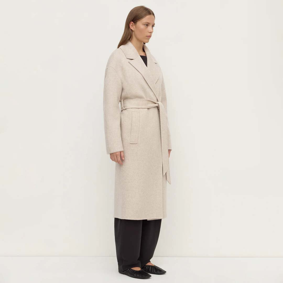 Ivy Wool Coat | Oat Marle