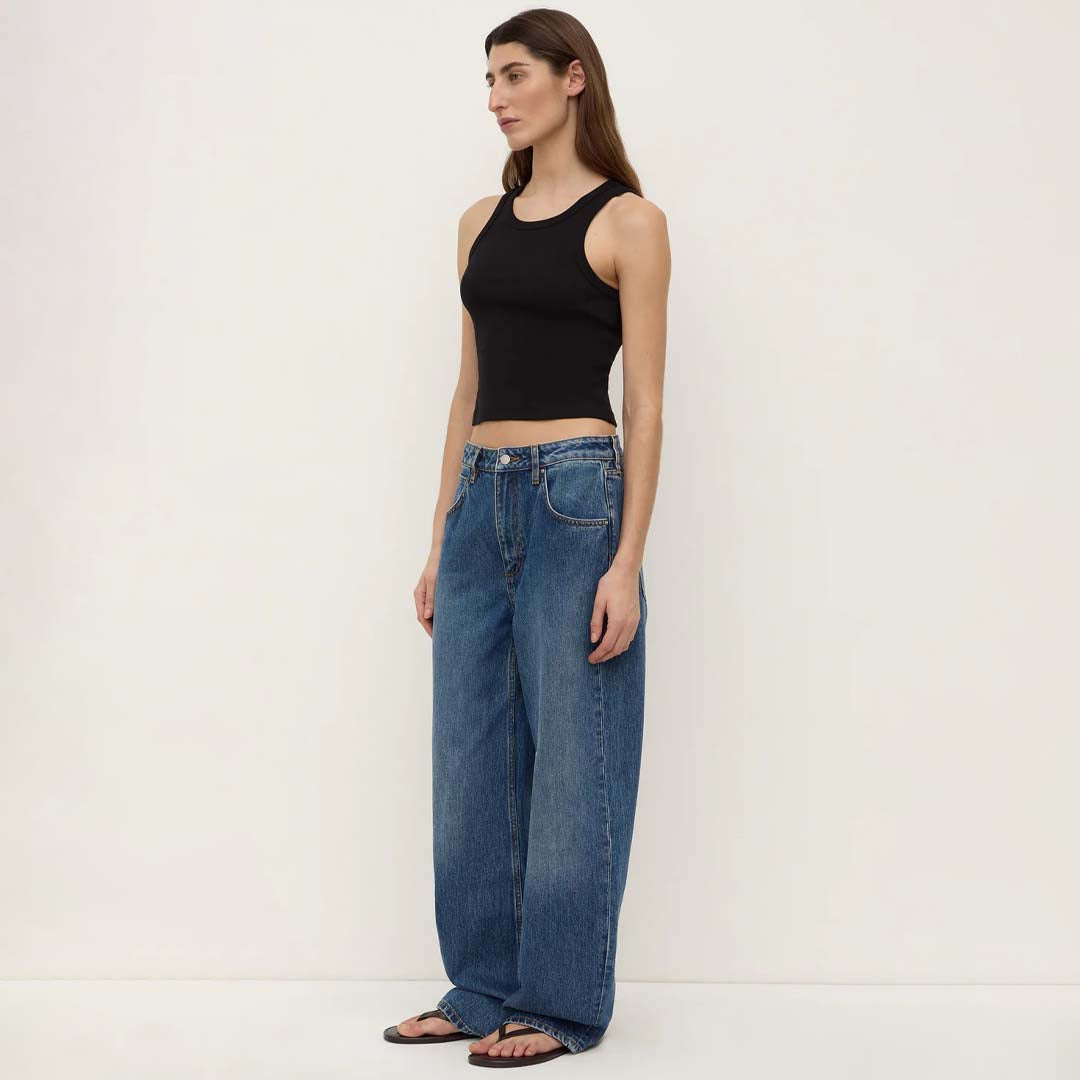 Low Curve Mid Rise Jean | Mid Blue