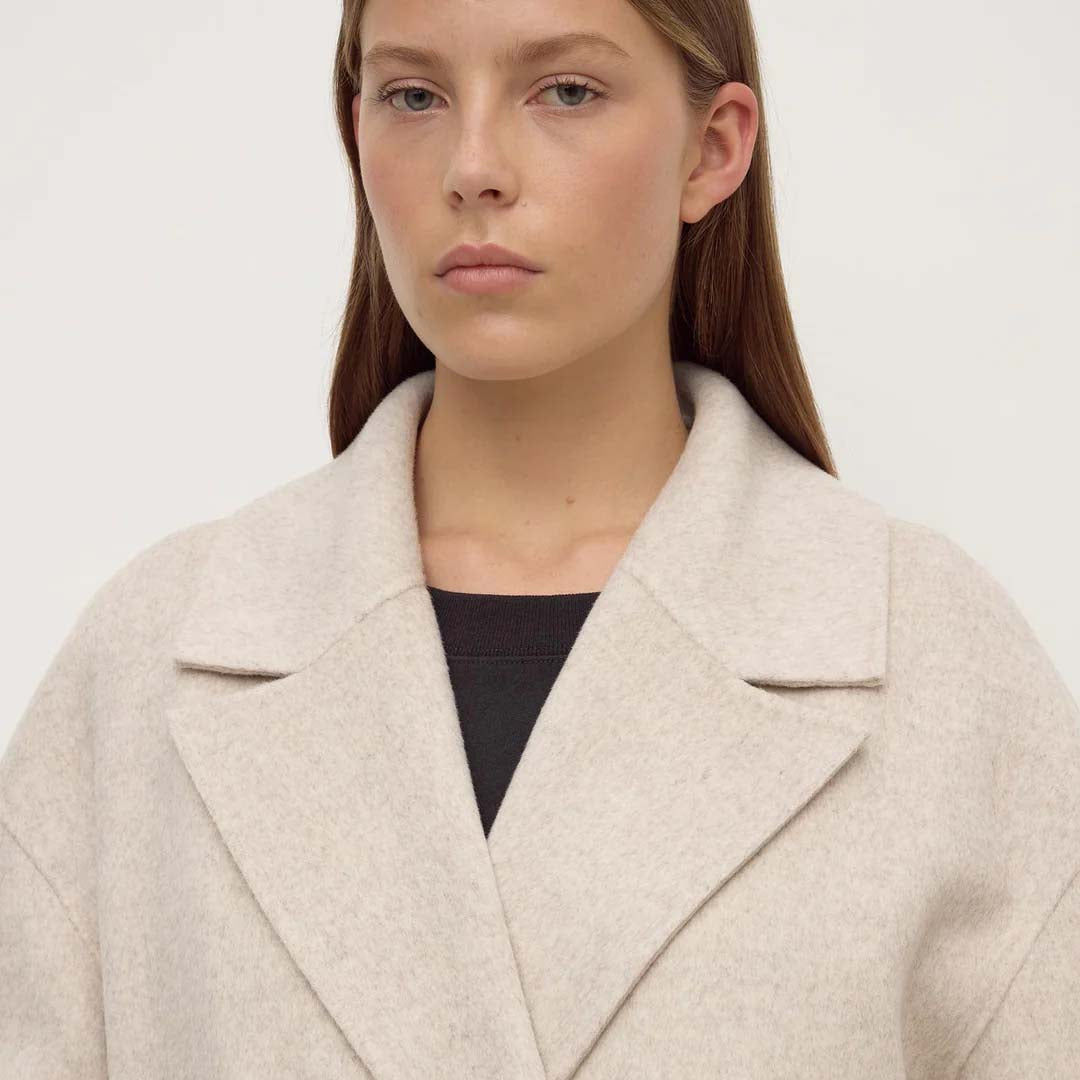 Ivy Wool Coat | Oat Marle