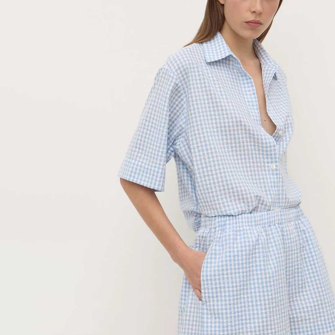 Ainslee Shirt | Blue Check
