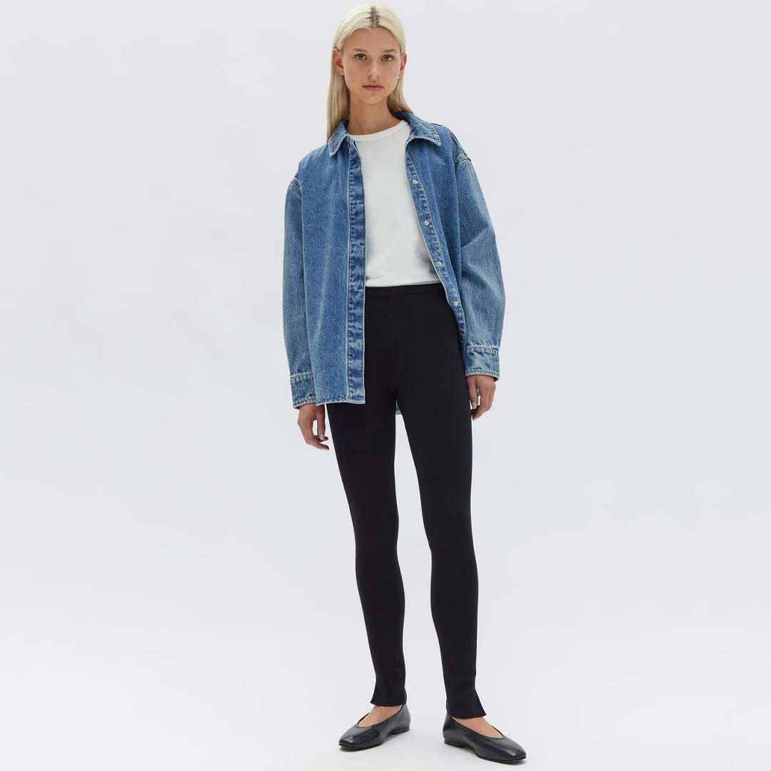 ASPEN KNIT LEGGING | BLACK