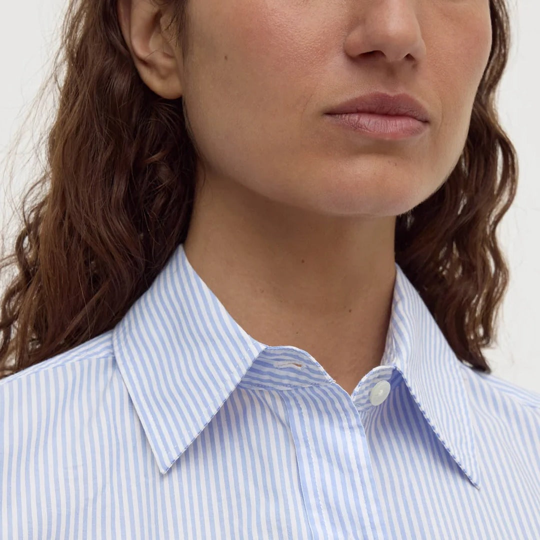 Avoca Stripe Long Sleeve Shirt | Blue White Stripe