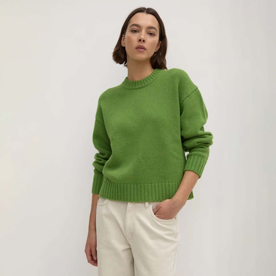 BEAU MERINO WOOL KNIT | TARRAGON