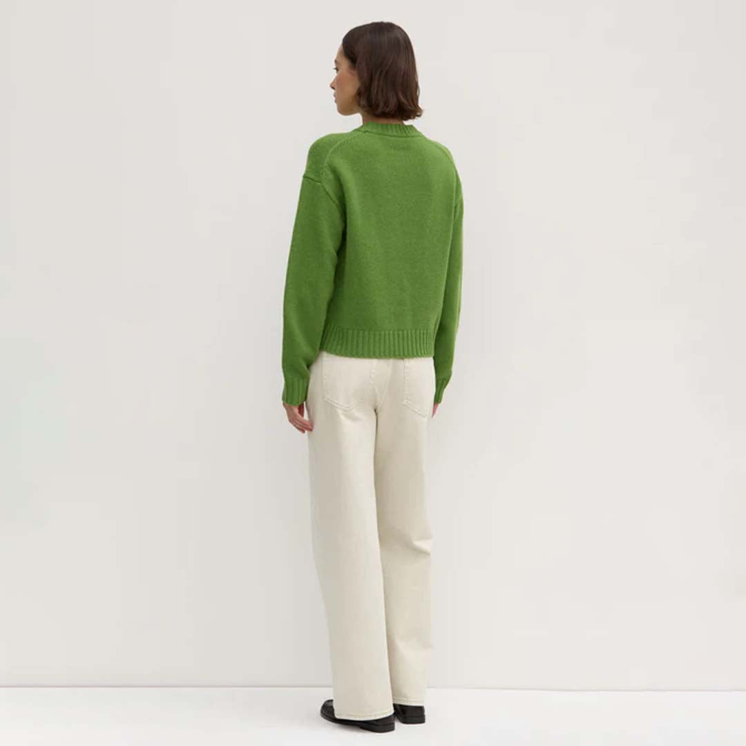 BEAU MERINO WOOL KNIT | TARRAGON