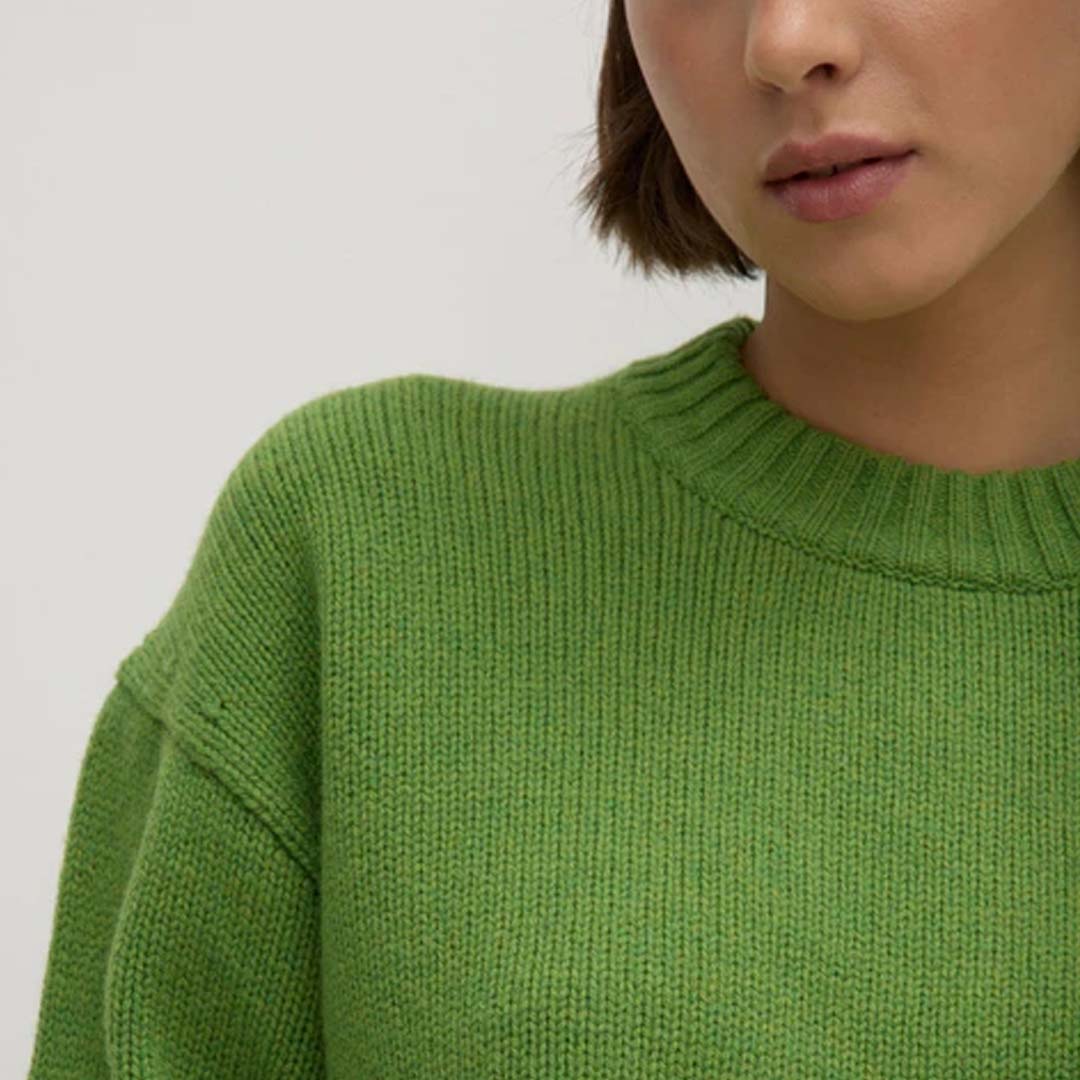 BEAU MERINO WOOL KNIT | TARRAGON