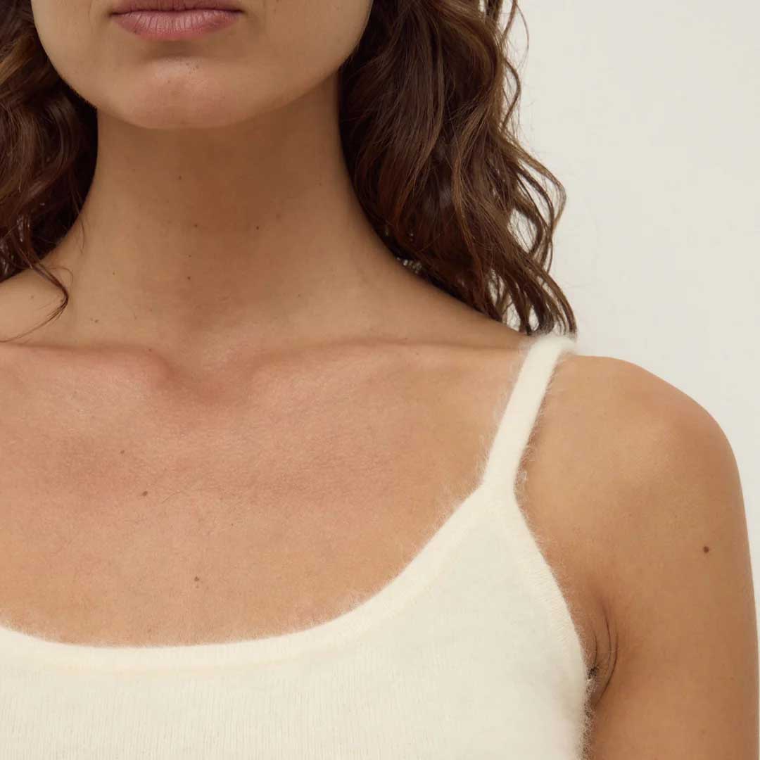 Carina Wool Tank | Cream