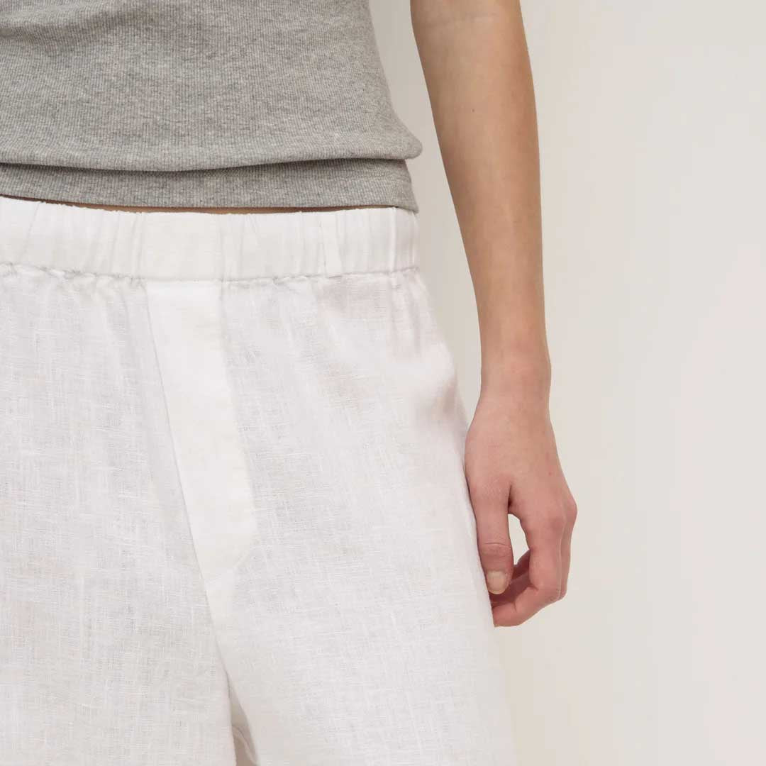 Everyday Linen Pant | White