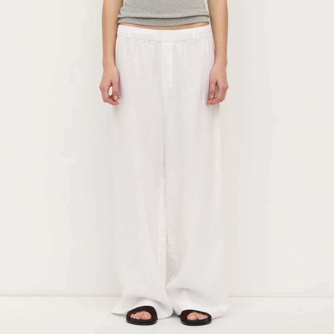 Everyday Linen Pant | White