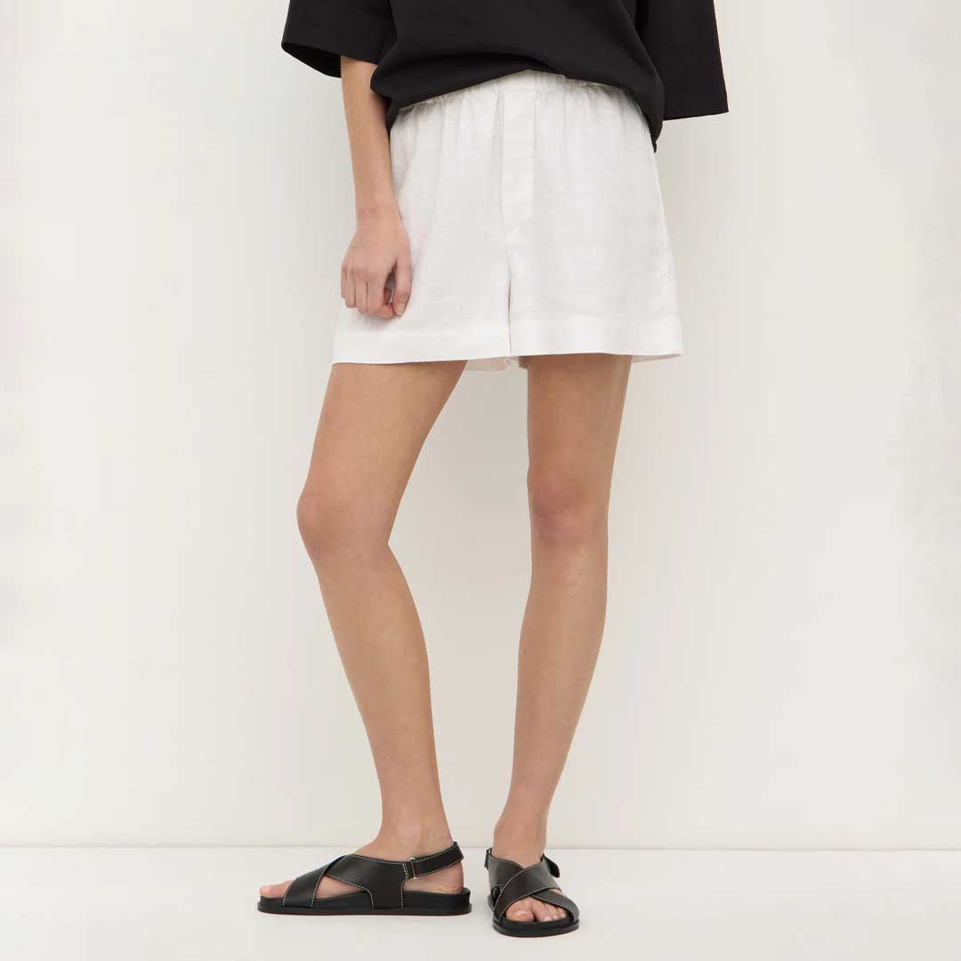 Everyday Linen Short | White