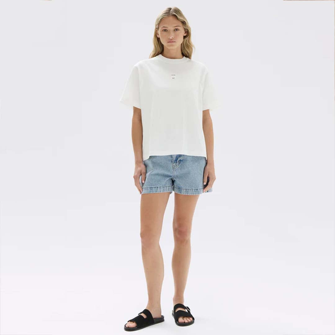 EXHIBIT PATCH SHORT SLEEVE TEE | ANTIQUE WHITE