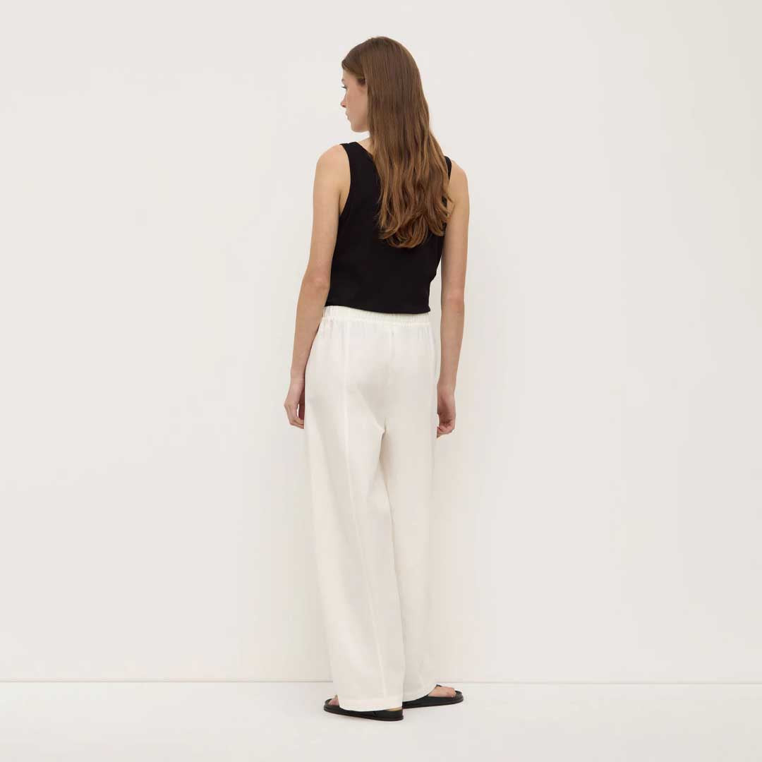 Loxley Linen Pant | White