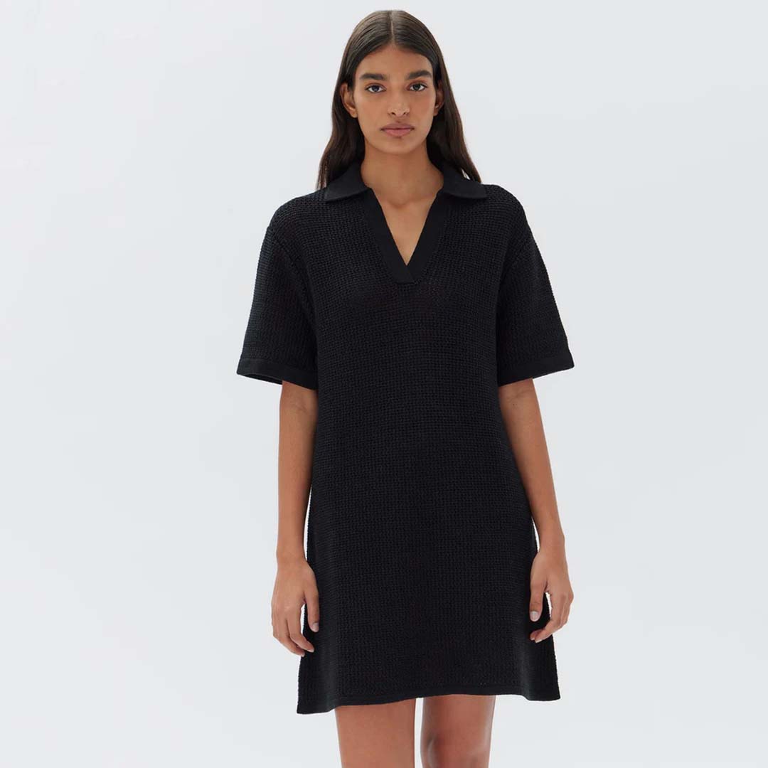 LYDIA KNIT DRESS | BLACK