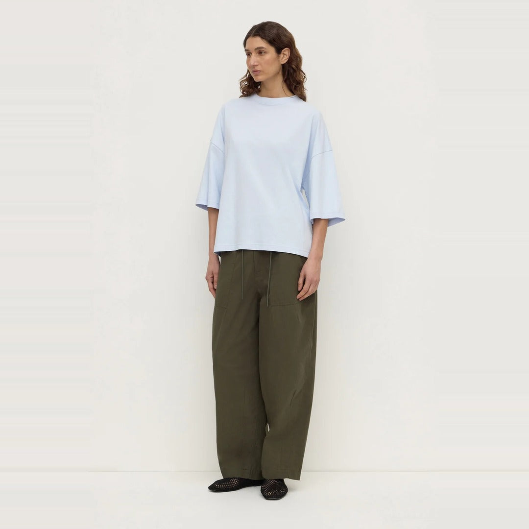 Max Cotton Oversized Tee | Powder Blue
